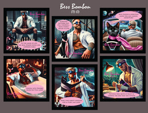 The Black Cat & the Mad Scientist – LTD ED Coaster Set